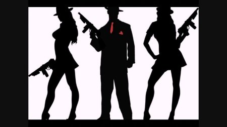 Силуэт гангстера