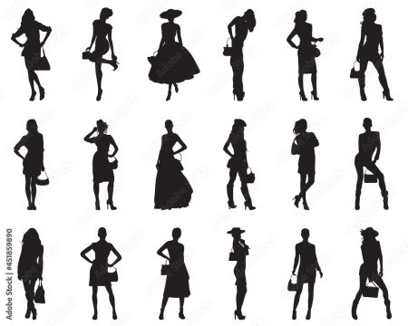 Силуэт девушек