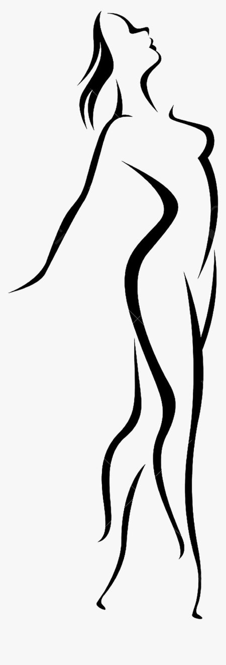 Силуэт женского тела