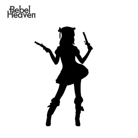 Девушка с оружием силуэт