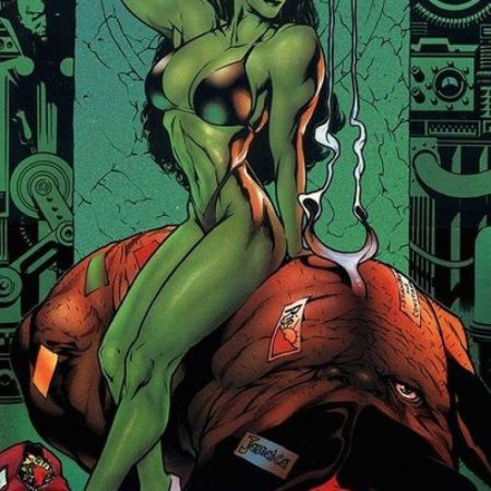 Женщина халк против красной женщины