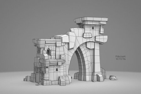 Референсы лоу поли дом