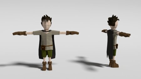 Лоу поли персонаж