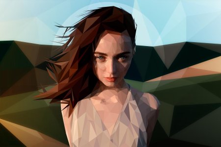 Портрет лоу поли