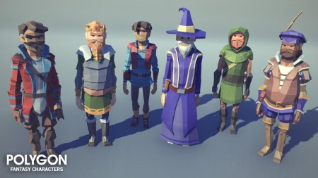 Polygon fantasy characters