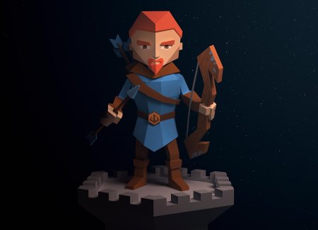 Low poly персонаж