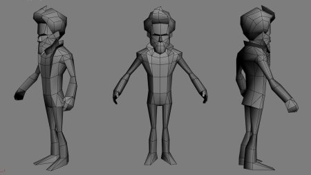 Референс лоу поли персонажа