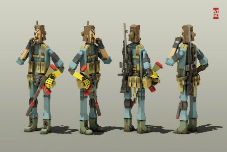 Лоу поли робот