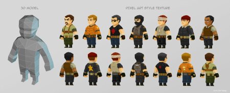 Лоу поли персонаж