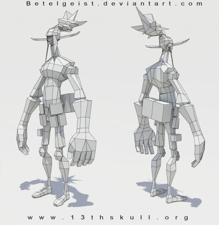 Скетчи персонажей для моделирования