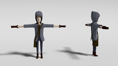 Лоу поли персонажи 3д