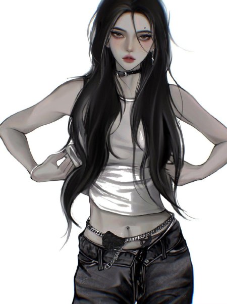 Красивая аниме девушка