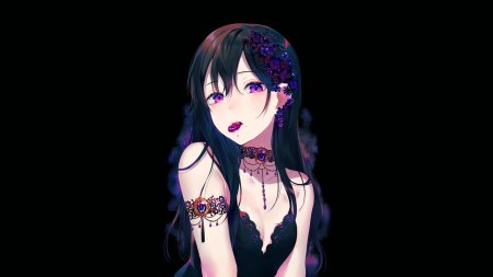 Аниме девушки темные