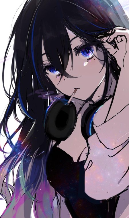 Красивая аниме девушка