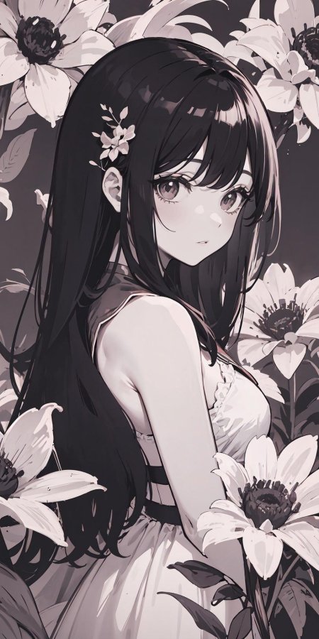 Красивая аниме девушка