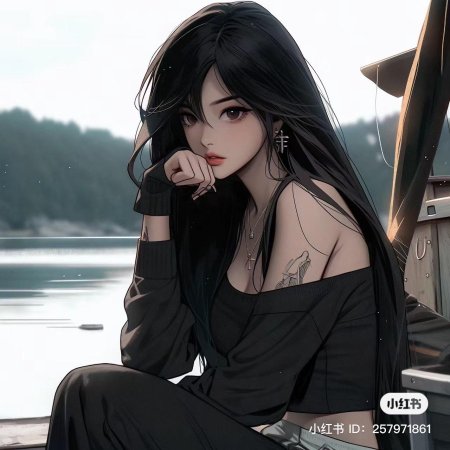 Красивая аниме девушка