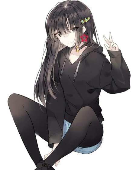 Красивая аниме девушка