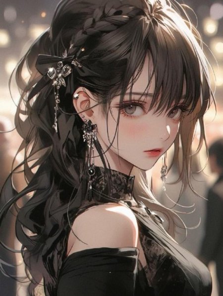 Красивая аниме девушка