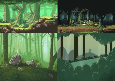 Пиксельный лес