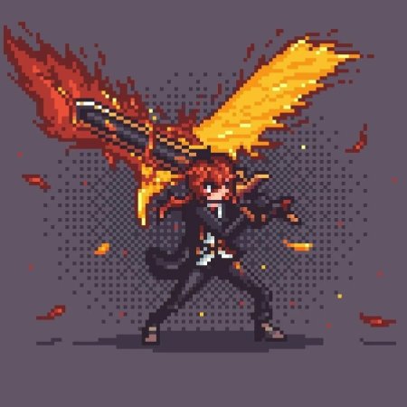 Пиксельные персонажи геншин