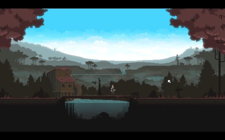 Пиксель арт 2д деревня