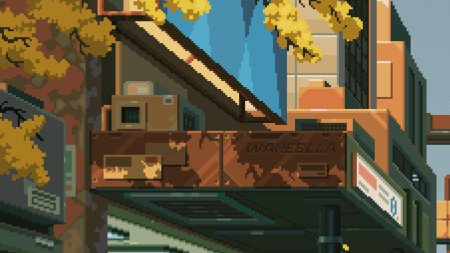 Пиксель арт город