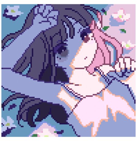 Пиксельная девочка