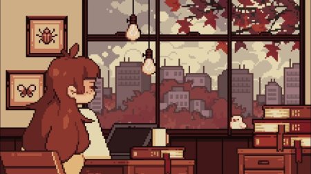 Уютный пиксель арт