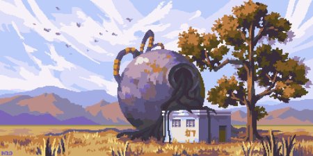 Пиксельный пейзаж