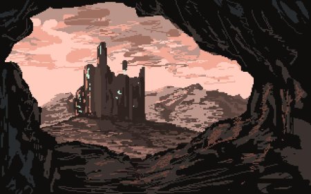 Пиксель арт пейзаж