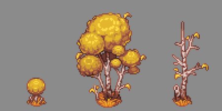 Пиксель арт дерево