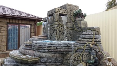 Артбетон водопад ландшафт