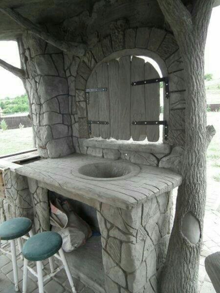 Беседка из артбетона