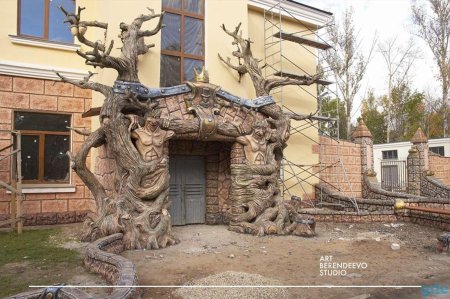 Беседка из арт бетона