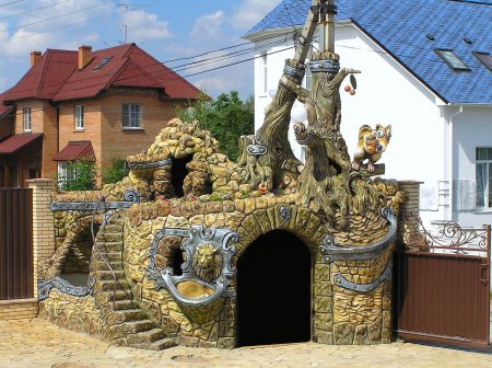 Забор из арт бетона