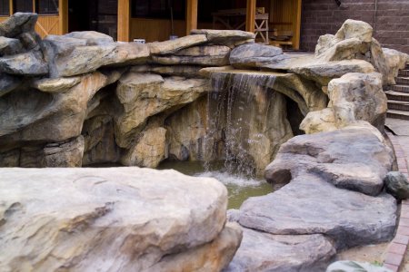 Артбетон водопад ландшафт