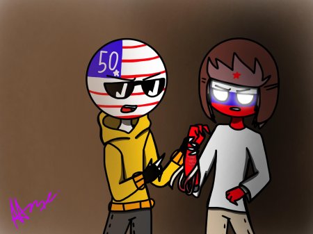 Countryhumans россия и америка шип