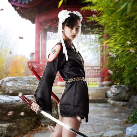 Катана кимоно самурай сакура