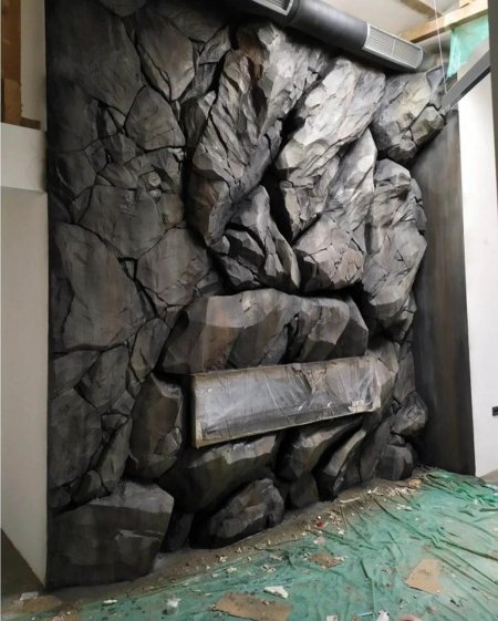 Артбетон искусственный грот водопад