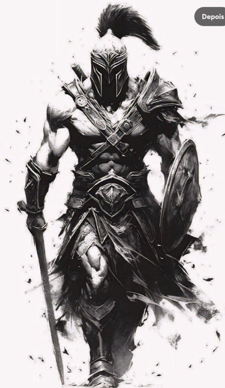 Воин татуировка