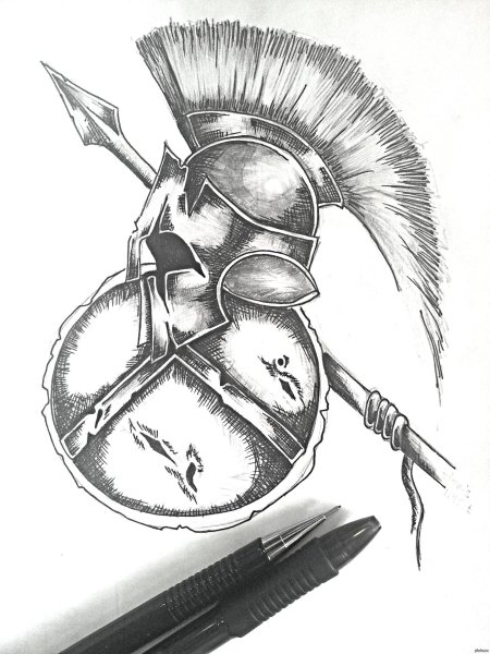 Тату гладиатор спартак эскиз