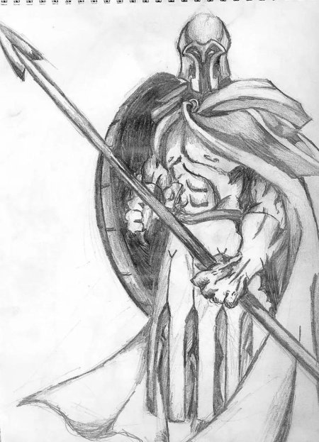 Спартанец эскиз