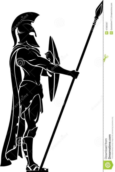 Воин древней греции гоплит