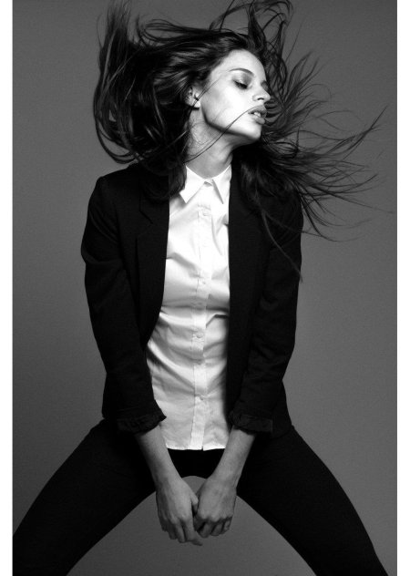 Фотосессия в пиджаке девушка