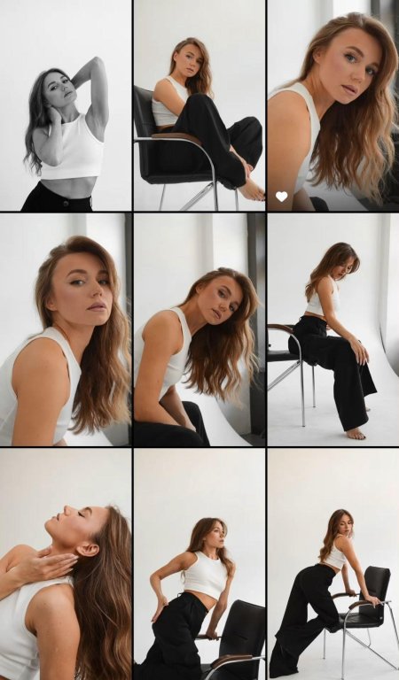 Идеи для фотосессии девушки в студии