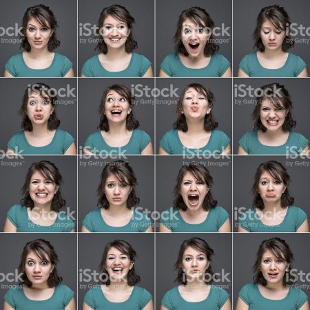 Различные выражения лица