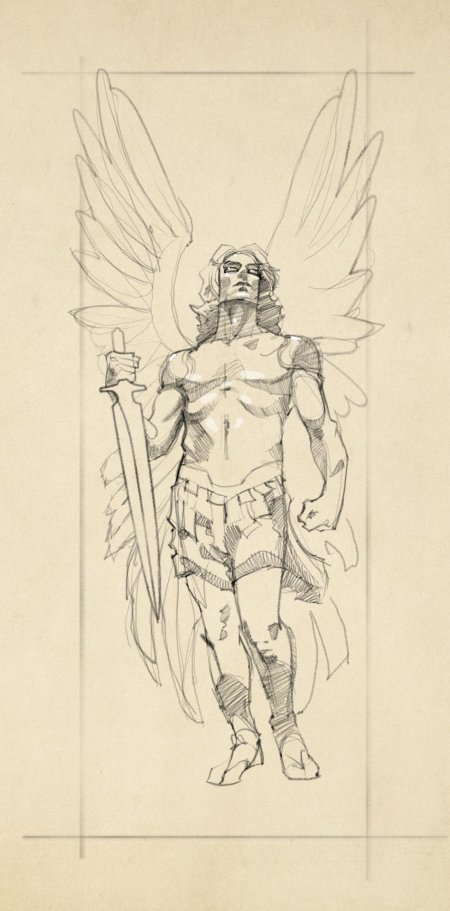 Архангел михаил эскиз