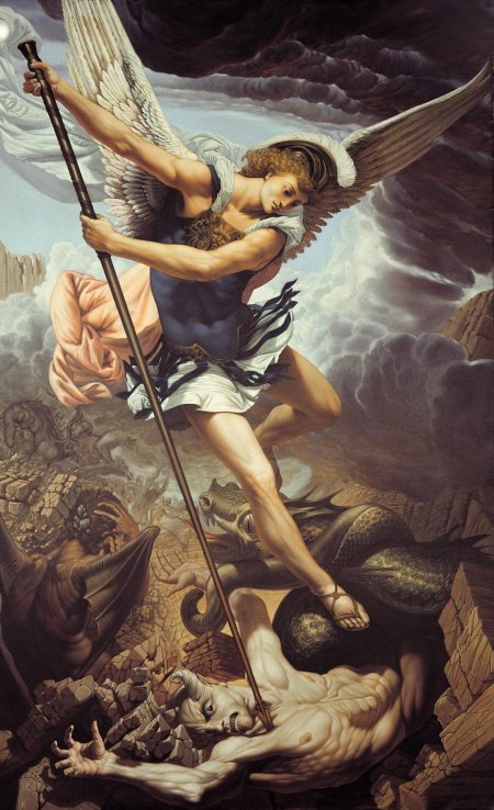Святой архангел михаил побеждает дьявола