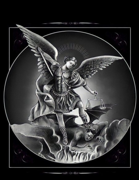 Архангел михаил попирающий дьявола