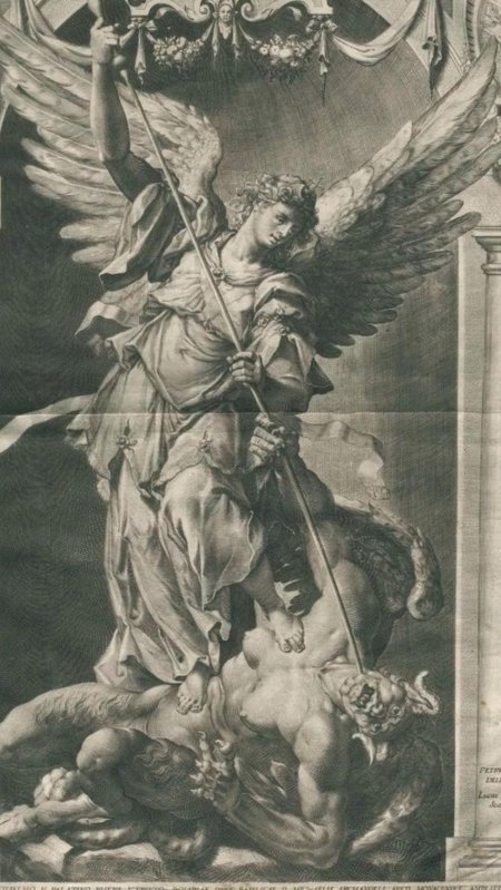 Гравюра рубенса архангел михаил